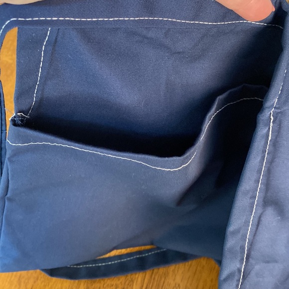 Apron with 2 large pockets. 17” length of apron. Tie around waist. - Picture 5 of 7